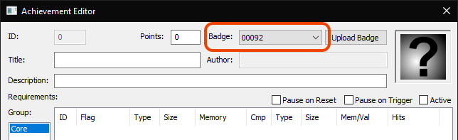 Badge dropdown