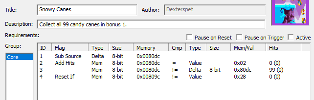 Basic achievement logic in editor for Santa Claus Jr